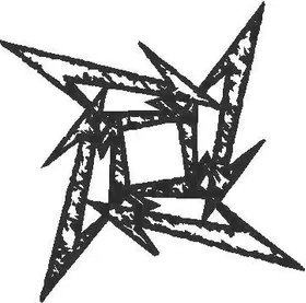 Metallica Star Decal / Sticker 03