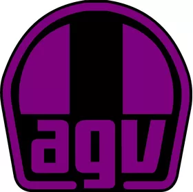 Purple and Black AGV Decal / Sticker 21