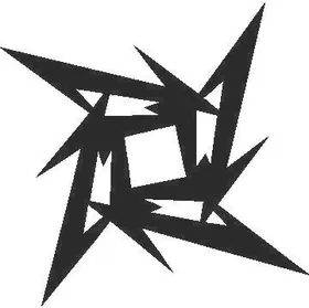 Metallica Star Decal / Sticker 04