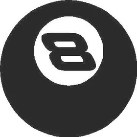 8 (eight) ball decal / sticker