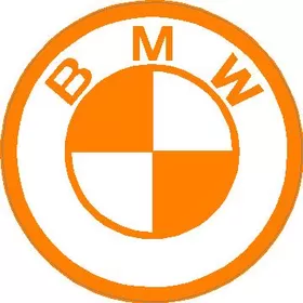 BMW Orange Decal / Sticker 08