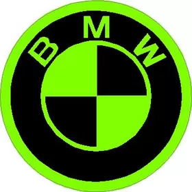 BMW Lime Green Decal / Sticker 14