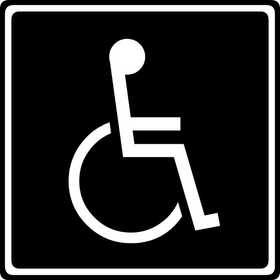 Handicapped Parking Decal / Sticker 07