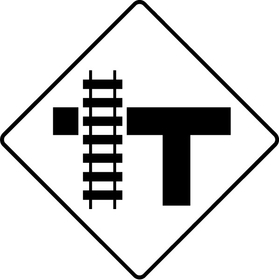 Railroad Crossing Decal / Sticker 01