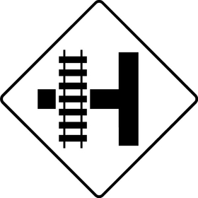 Railroad Crossing Decal / Sticker 03