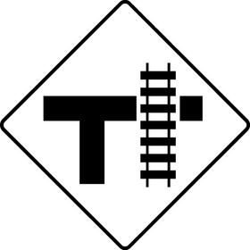 Railroad Crossing Decal / Sticker 05