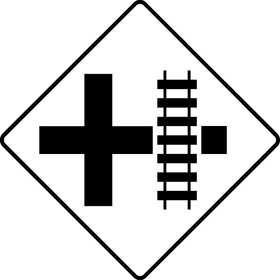 Railroad Crossing Decal / Sticker 06