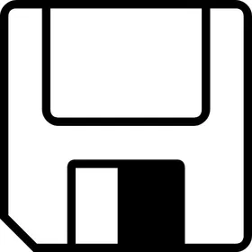 Floppy Disk Save Decal / Sticker 01