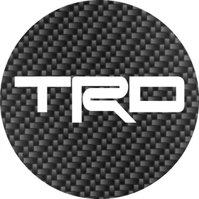 Toyota TRD Circular Decal / Sticker Carbon Fiber Look 13