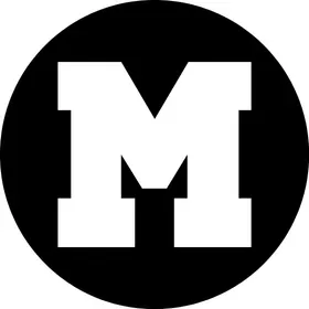 Circular M Decal / Sticker 01