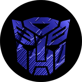 Dark Blue Carbon Plate Autobot Transformers Decal / Sticker 32
