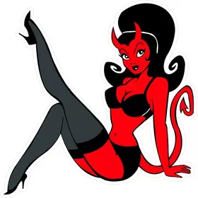 Devil Woman Decal / Sticker