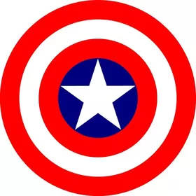 Captain America Shield Decal / Sticker 04