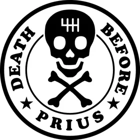 Death Before Prius Decal / Sticker 02