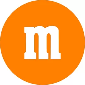 Orange M&M Decal / Sticker 33