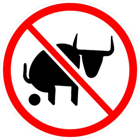 No Bull Shit Decal / Sticker 03