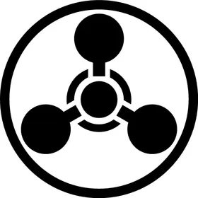 Chemical Trefoil Decal / Sticker 01