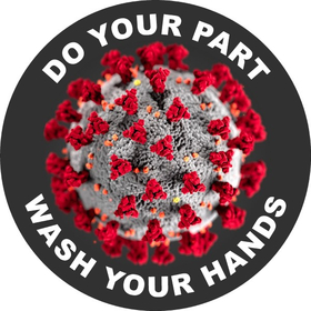 Do Your Part Wash Your Hands Coronavirus (COV-19) Decal / Sticker 04