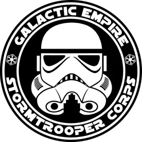 Stormtrooper Galactic Empire Seal Decal / Sticker 21