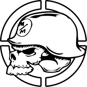 Metal Mulisha Skull Decal / Sticker 16