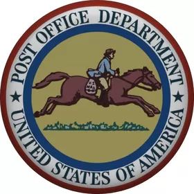 Post Office Department Decal / Sticker 01