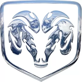 Simulated 3D Chrome Ram Decal / Sticker 30