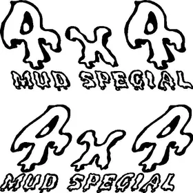 Z 4x4 Mud Special Decal Set
