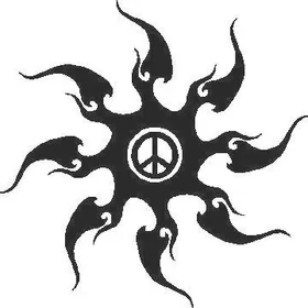 Peace Tribal Decal / Sticker 74