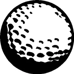 Golfball Decal / Sticker 03