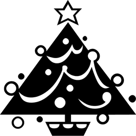 Christmas Tree Decal / Sticker 03