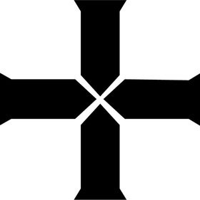 Christian Cross Decal / Sticker 54