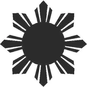 Filipino Sun Decal / Sticker