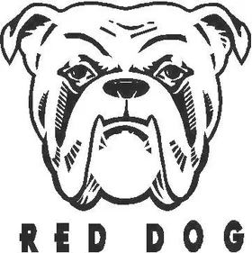 Red Dog Decal / Sticker