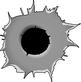 Bullet Hole Decal / Sticker