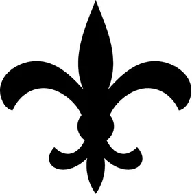 Fleur-De-Lis Decal / Sticker 09