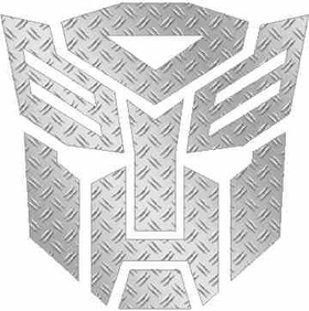 HD Diamond Plate Autobot Decal / Sticker 06