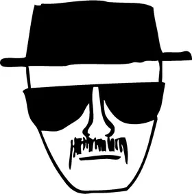 Breaking Bad Heisenberg Sketch Decal / Sticker 05