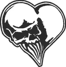 Skull Heart Decal / Sticker