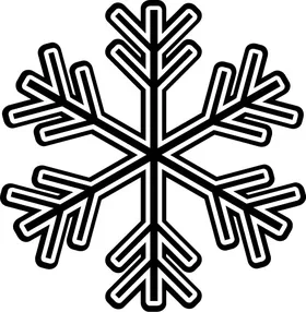 Snowflake Decal / Sticker 08