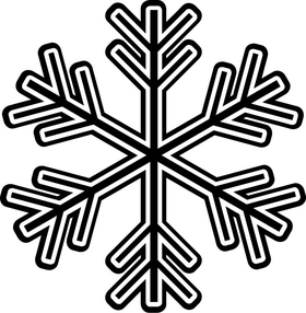 Snowflake Decal / Sticker 08