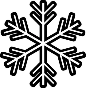 Snowflake Decal / Sticker 09