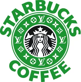 Louis Vuitton Starbucks Decal / Sticker 31