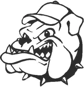 Bulldog Decal / Sticker 07