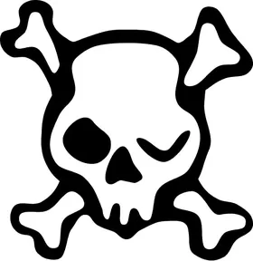 Skull and Cross Bones Decal / Sticker 17