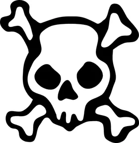 Skull and Cross Bones Decal / Sticker 18