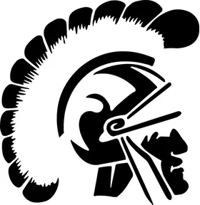 Trojan Mascot Decal / Sticker 04