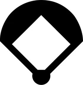 Baseball Diamond Decal / Sticker 02