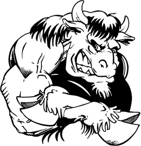 Buffalo Mascot Decal / Sticker