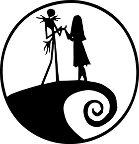 Jack and Sally Decal / Sticker