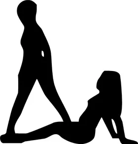 Sexy Girls Silhouette Decal / Sticker 11